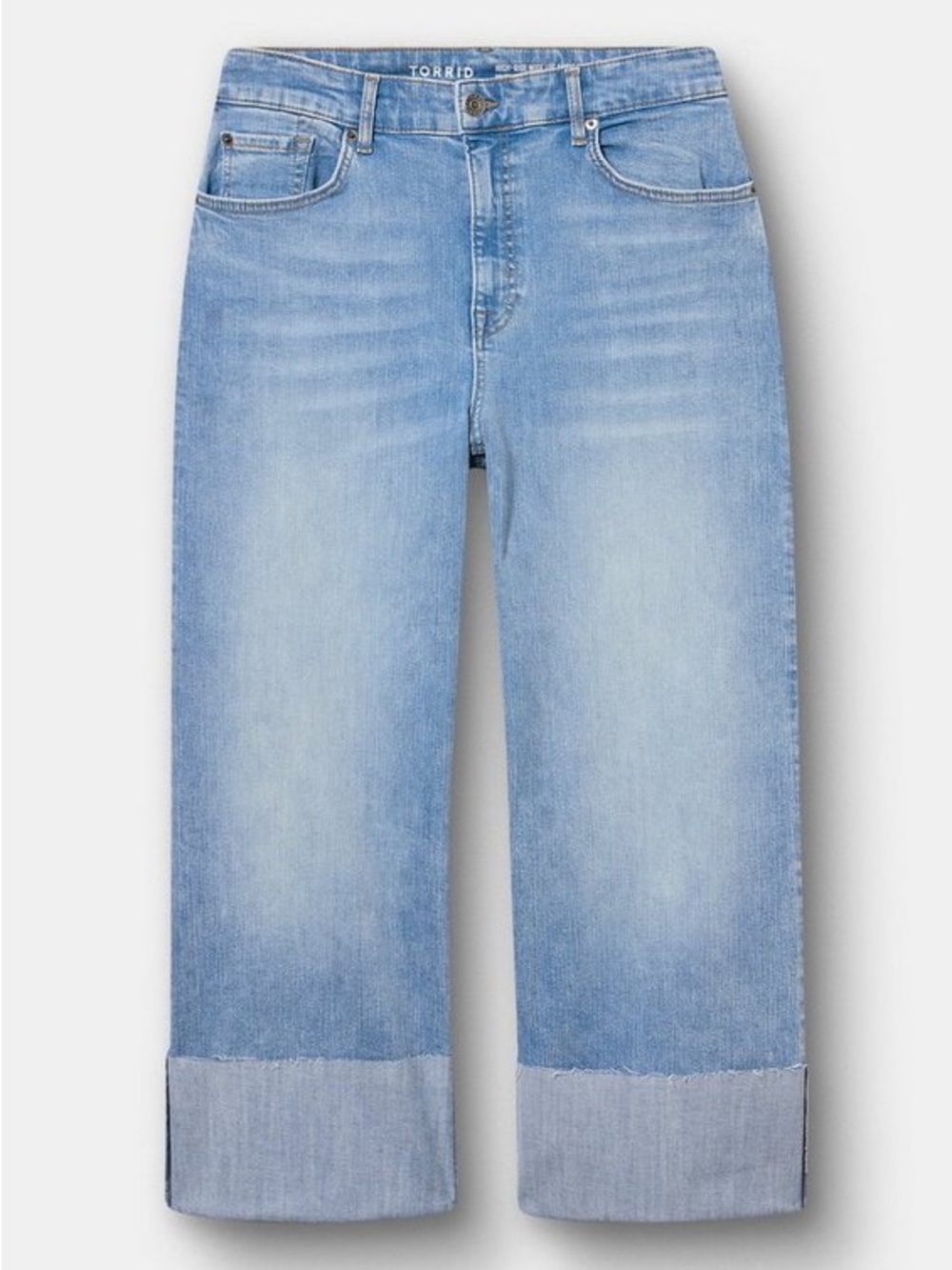 torrid Light Blue Wide-Leg Crop Jeans